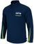 Seattle Seahawks Navy � Zip Pullover Poly Performance 3 NFL Jacket by VF
