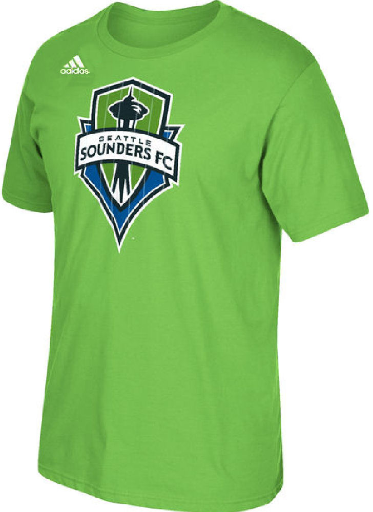 Seattle Sounders Green Adidas Climalite Ultimate Logo Set T Shirt Seattle Sounders FC