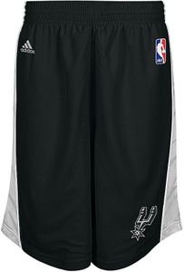 SOLD OUT Adidas San Antonio Spurs Black 10 Inseam Deep Three Embroidered Basketball Shorts
