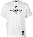 SOLD OUT Atlanta Falcons NFL White Authentic Team Issue Short Sleeve Tee Shirt By Reebok