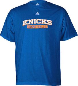 SOLD OUT New York Knicks Blue NBA Double OT Short Sleeve Tee Shirt By Adidas