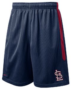 St. Louis Cardinals Adult MLB Blue Home Run Nike FIT Dry 8 Inseam Baseball Shorts By Nike Team Sports