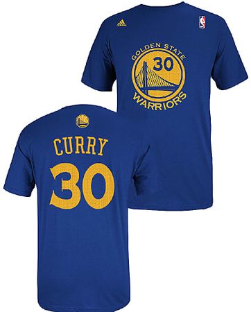 Stephen Curry 30 Golden State Warriors High Definition Select Replica T Shirt by Adidas