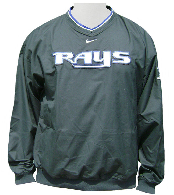 Tampa Bay Rays MLB Green Unlined Staff Ace Pullover Windjacket By