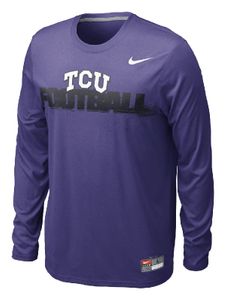 TCU Horned Frogs Purple Conference Legend Dri FIT Long Sleeve T Shirt-Nike