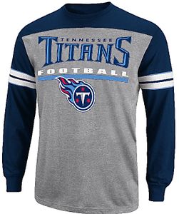 Tennessee Titans End Of Line 4 Long Sleeve Jersey Shirt by Majestic