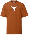 Texas Longhorns Orange College Logo Short Sleeve T Shirt By Nike Team Sports
