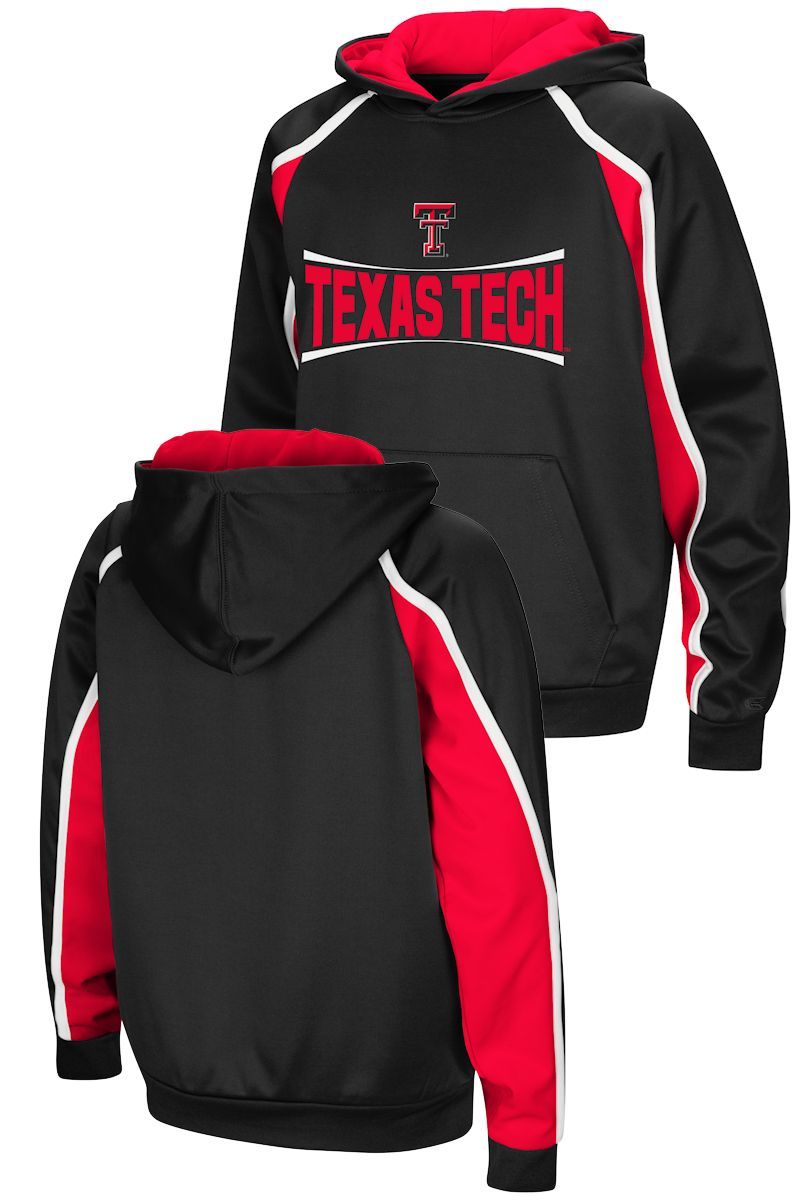 Texas Tech Red Raiders Youth Hook and Lateral Pullover Synthetic Hoodie
