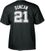 Tim Duncan San Antonio Spurs Adult Black NBA Two Sided T Shirt By Adidas