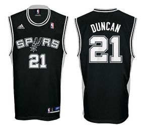 Tim Duncan San Antonio Spurs Youth NBA Replica Basketball Jersey By Adidas