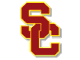 USC Trojans Charcoal Arched Block Logo Short Sleeve T Shirt