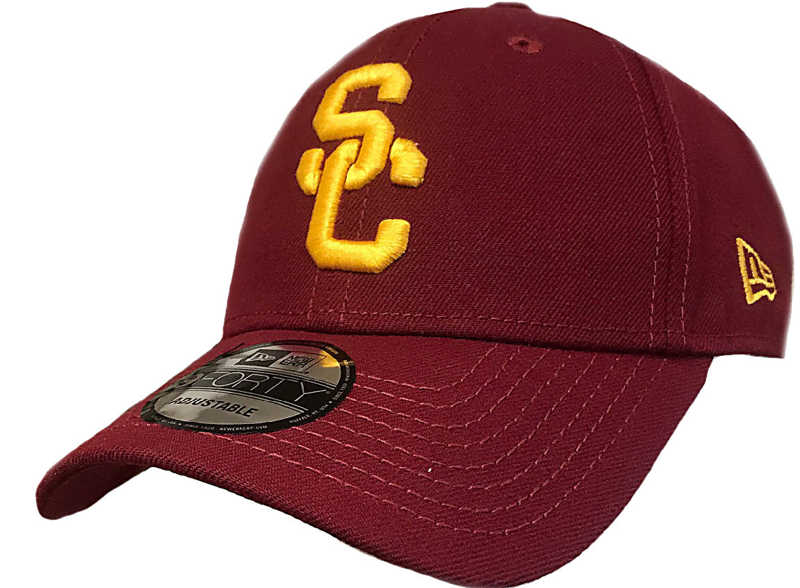 USC Trojans Mens Varsity Crimson 9/40 Adjustable Cap on Sale USC