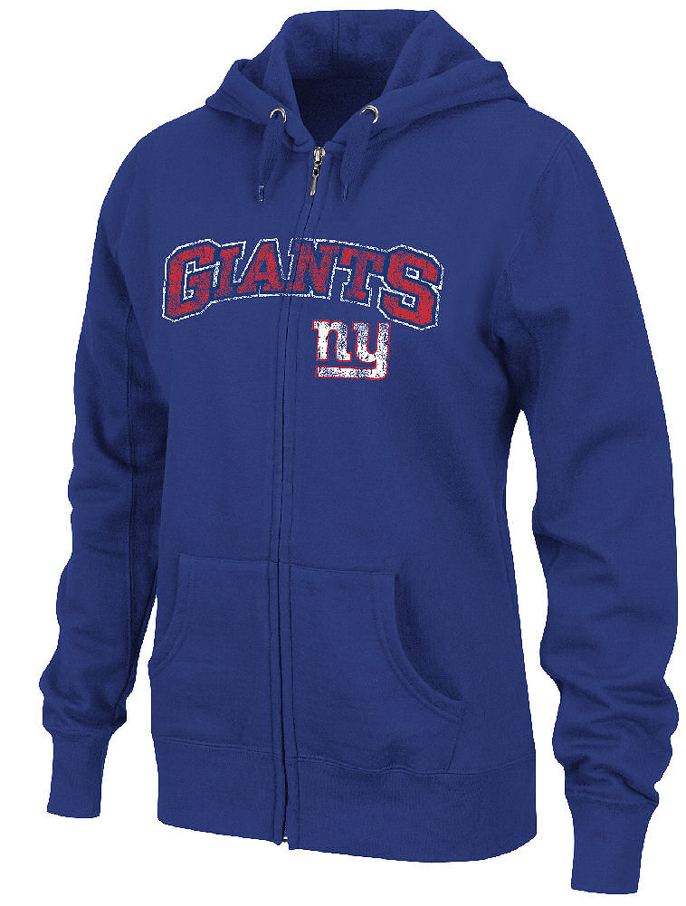 VF New York Giants Womens Blue Football Classic FullZip Hoodie New