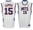 Vince Carter New Jersey Nets NBA Tackle Twill Swingman Replica Basketball Jersey By Reebok