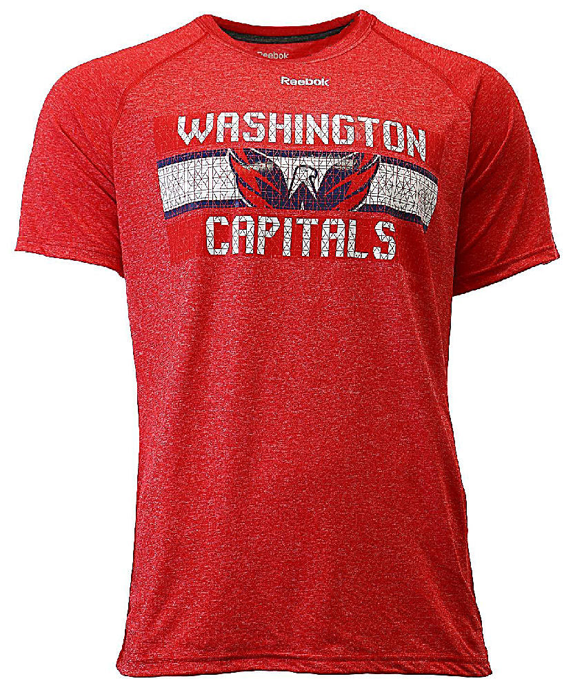 Washington Capitals Reebok Heather Red Name In Lights Synthetic