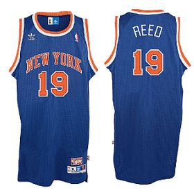 Willis Reed New York Knicks NBA Embroidered Replica Throwback Basketball Jersey By Adidas