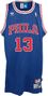Wilt Chamberlin Philadelphia 76ers NBA Embroidered 1966-1967 Throwback Basketball Jersey By Adidas