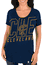 Ladies Cleveland Cavaliers Navy Fanatic Force Short Sleeve Scoop Neck Tee Shirt