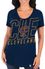 Ladies Cleveland Cavaliers Navy Fanatic Force Short Sleeve Scoop Neck Tee Shirt
