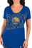 Ladies Golden State Warriors Royal Fanatic Force Short Sleeve Scoop Neck Tee Shirt