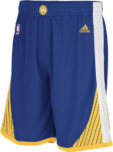 Youth Golden State Warriors New Blue Replica Basketball Shorts by Adidas