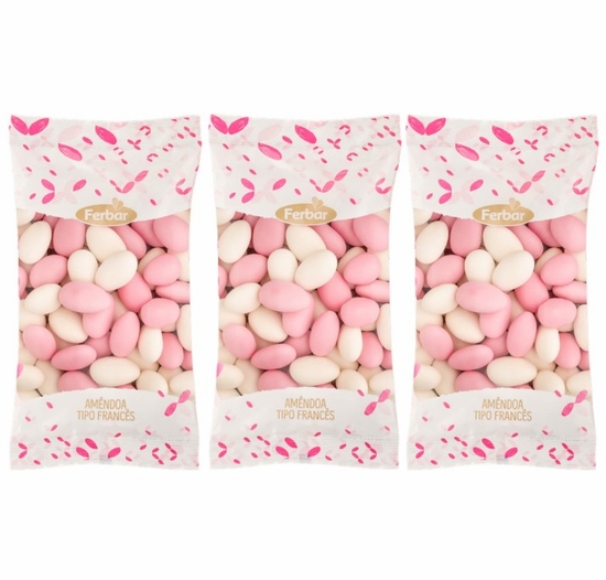 Ferbar Sugar Coated Almonds 6.4 oz. (3-Pack)