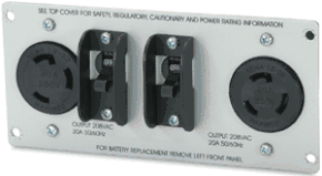 (Click to Enlarge) APC--SCHNEIDER ELECTRIC [SU030RMT2U] - >> APC BACKPLATE W (2) L6-20R FORSUA3000RMT (ITEM ALSO KNOWN AS : APC-SU030RMT2U) [SU030RMT2U]