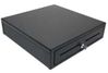 APG CASH DRAWERS [DL320-1-BL410-B2] - APG MINOTA 16 X16  (410 MM) BLACK  MULTIPRO (PRINTER DRIVEN)  5X5 US TILL  INCLUDES REMOVABLE CD-101A CABLE AND STEEL INNER DRAWER W REMOVABLE TILL (ITEM ALSO KNOWN AS : APG-DL3201BL410B2) [DL320-1-BL410-B2]