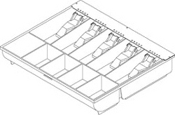 (Click to Enlarge) APG CASH DRAWERS [PK-15U-6-BX] - APG  ACCESSORY  ADJUSTABLE TILL  5 BILL  6 COIN  INDIVIDUALLY BOXED. FOR USE IN SERIES 4000 OR 100 CASH DRAWERS. (ITEM ALSO KNOWN AS : APG-PK-15U-6-BX) [PK-15U-6-BX]