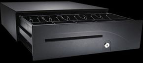 (Click to Enlarge) APG CASH DRAWERS [T320-BL1616-K1] - APG  S100  CASH DRAWER ADJUSTABLE MEDIA SLOT  320 MULITPRO INTERFACE AND 16 X 16 BLACK WITH K1/A1 LOCK SET (ITEM ALSO KNOWN AS : APG-T320-BL1616-K1) [T320-BL1616-K1]