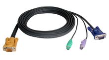 (Click to Enlarge) Aten 2L5202P 6' KVM Cable 