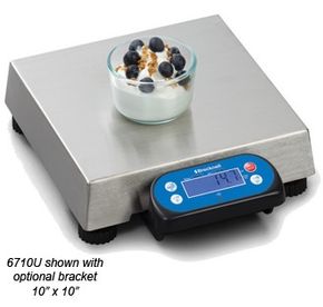 (Click to Enlarge) AVERY BRECKNELL [816965005864] - ABW  6710U  15 LB X 0.005 LB / 7.5 KG X 2 G   SST TOP PLATE (10  X 10 ) REM. DISPLAY  NSF AND NTEP  MC APPROVED [816965005864]