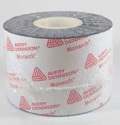 (Click to Enlarge) AVERY DENNISON [12077640G] - 4.33 (100MM) X 1968.5 - (600M) - BLACK - R - E WAX - 30 RLS - CS - MON CORE - MINIMUM ORDER QUANTITY 30 [12077640G]