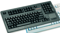 (Click to Enlarge) CHERRY ELECTRONICS [G80-11900LTMUS-2] - CHERRY ONCE STOCK DEPLETED  KEYBOARD  COMPACT 104 KEY  BLACK  SERIAL ADAPTER WITH TOUCHPAD  LASER ETCH KEYS  AT ADAPTER INCLUDED [G80-11900LTMUS-2]