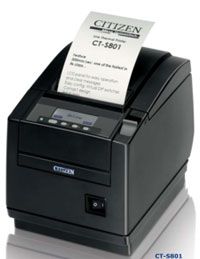 (Click to Enlarge) CITIZEN [CT-S801S3RSUBKP] - CITIZEN  CT-S801  THERMAL POS PRINTER  THERMAL  300MM  SERIAL INTERFACE  BLACK  PNE SENSOR [CT-S801S3RSUBKP]