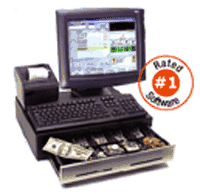 (Click to Enlarge) Complete Pizza Delivery POS Point Of Sale Computer Touch System. Includes: Computer, Flat Touch Screen, Receipt Printer, Cash Drawer, Pizza Delivery POS Software