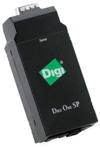 (Click to Enlarge) DIGI INTERNATIONAL INC. [70001851] - DIGI  ONE SP 1 PORT RS-232/422/485 DB-9 SERIAL TO ETHERNET DEVICE SERVER INCLUDES 12V/.5A WALL MOUNT POWER SUPPLY W/ US PLUG [70001851]