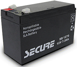 (Click to Enlarge) DIGITAL SECURITY CONTROLS [BD7-12] - >> BATTERY  12V - 7AH RECHARGEABLESEALED (ITEM ALSO KNOWN AS : DSC-BD712) [BD7-12]