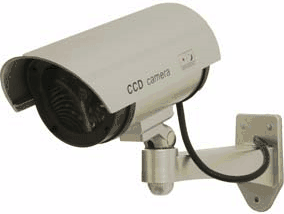 (Click to Enlarge) Dummy Silver Bullet Camera with Blinking Red LED