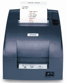 (Click to Enlarge) EPSON AMERICA [m129h] - >> U220B - PARALLEL & USB - DARK GRAY - ENERGY STAR - RECEIPT - THERMAL - W/PS180  [m129h]