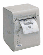 (Click to Enlarge) EPSON [C414014] - EPSON - TM - L90P - 014 - THERMAL LABEL PRINTER - PARALLEL - EPSON COOL WHITE - WITH LABEL SOFTWARE CD - INCLUDES POWER SUPPLY [C414014]