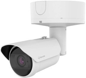 (Click to Enlarge) HANWHA [PNO-A9082R] - >> 8MP IR BULLET AI CAMERA POWERED BY WN9 NETWORK AI IR OUTDOOR VANDAL BULLET CAMERA  8MP MAX RESOLUTION 3840X2160 @ 30FPS  0.03LUX@F1.5 (COLOR) 0LUX (B/W IR LED ON)  5.9~13.3MM(2.25X)  FOV H:109 ~49   MOTORIZED VARIFOCAL LENS  HARD-