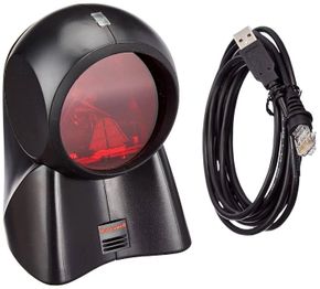 (Click to Enlarge) Honeywell MK7120 USB Barcode Scanner Black MS7120 7120G Orbit - Includes USB Cable and Mounting Plate - [Part # MK7120-31A38]