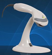 (Click to Enlarge) HONEYWELL SCANNING [mk9520-77a38] - HONEYWELL - MS9520 VOYAGER - SCANNER - LIGHT GRAY - USB - WIITH STAND (46 - 46128 AND 46 - 46351) - COILED LOW SPEED USB DIRECT CABLE (53 - 53235X - N - 3) - DOCUMENTATION [mk9520-77a38]