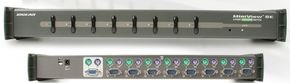 (Click to Enlarge) IOGEAR MiniView SE: 8-Port KVM Switch: 1U, OSD PS/2 & AT (PS2) Compatible (GCS138)