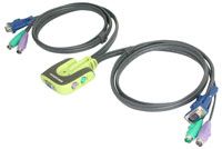(Click to Enlarge) IOIOGEAR 2 port PS/2 KVM switch - Worlds Smallest KVM Switch (KMVGCS62)