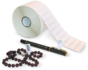 (Click to Enlarge) Jewelery Labels with Flap - 1 Roll 