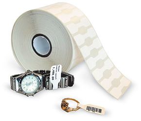 (Click to Enlarge) Jewelry Label Tags - No Flap - 1 Roll