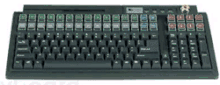 (Click to Enlarge) LOGIC CONTROL INC [LK1600M-BK] - LOGIC CONTROLS - 120 KEY COMPACT KEYBOARD - MSR BLACK - PS - 2 INTERNAL  - FULLY PROGRAMMABLE - BLACK [LK1600M-BK]