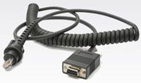 (Click to Enlarge) ZEBRA [25-33359-31R] - >> 8FT COILED RS232 CABLE P300 PHASER (ITEM ALSO KNOWN AS : SYM-253335931R) [25-33359-31R]